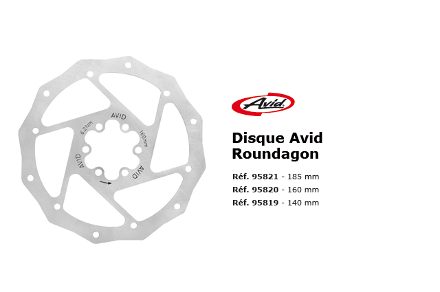 Disque de freins Roundagon Avid