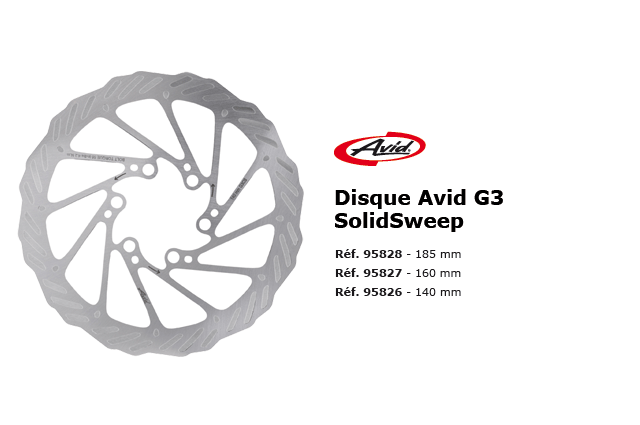 Disque de freins G3 Solidsweep Avid