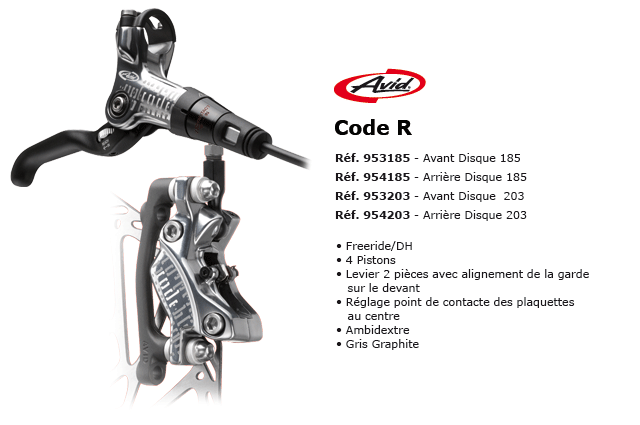Frein à disque hydraulique Code R Avid