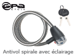 Antivol spriale avec eclairage Gpa Cycle