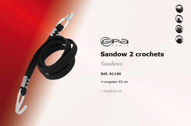 GPA Cycles bagagerie velo Sandow 2 crochets
