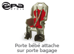 porte bebe attache sur porte bagage Gpa Cycle