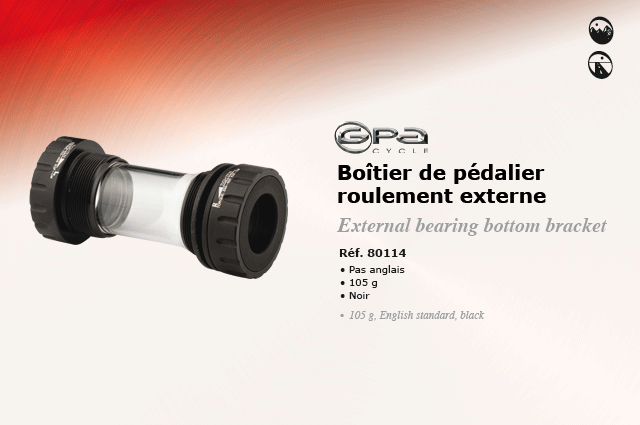 GPA Cycles Boiiter de pedalier roulement externe