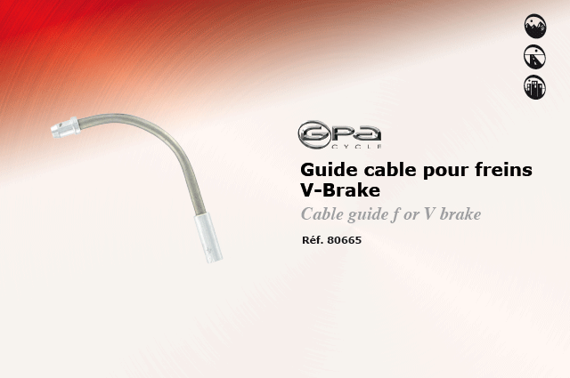 GPA Cycles Guide cable pour freins V-brake