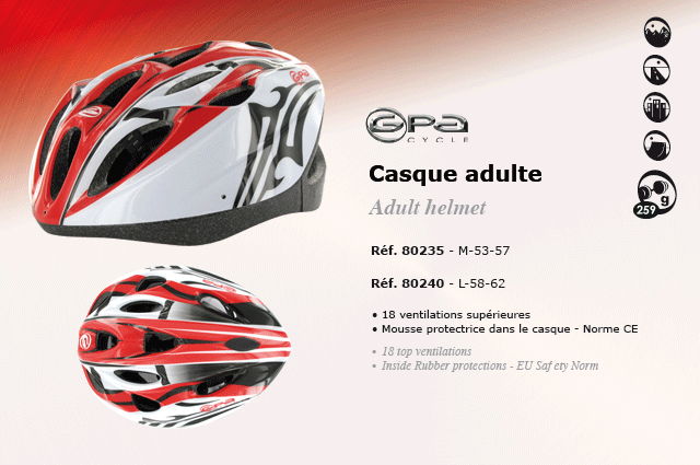 GPA Cycles Casque adulte