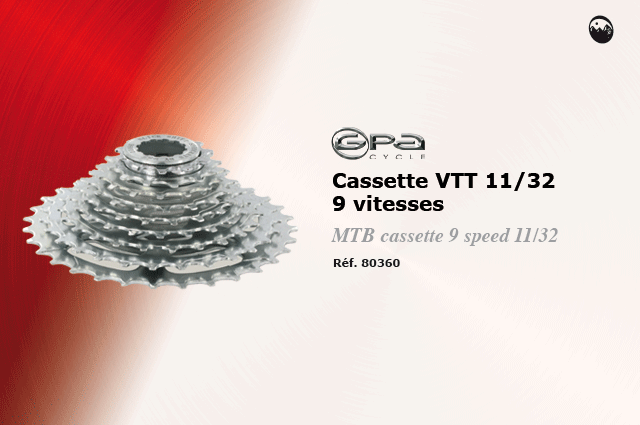 GPA Cycles Cassettes VTT 11/32 9 vitesses