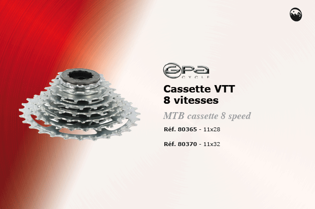 GPA Cycles Cassettes VTT 8 vitesses