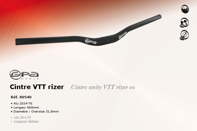 GPA Cycles Cintre VTT Rizer