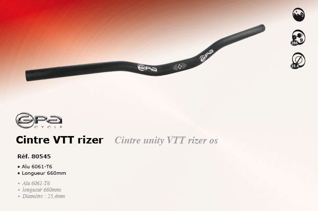 GPA Cycles Cintre VTT Rizer