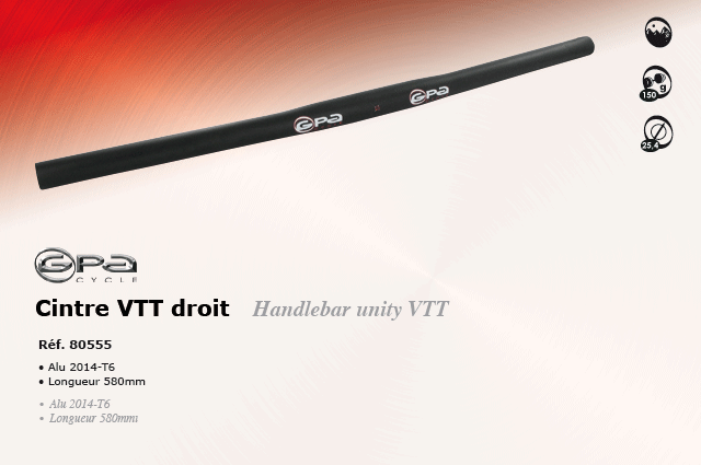 GPA Cycles Cintre VTT droit