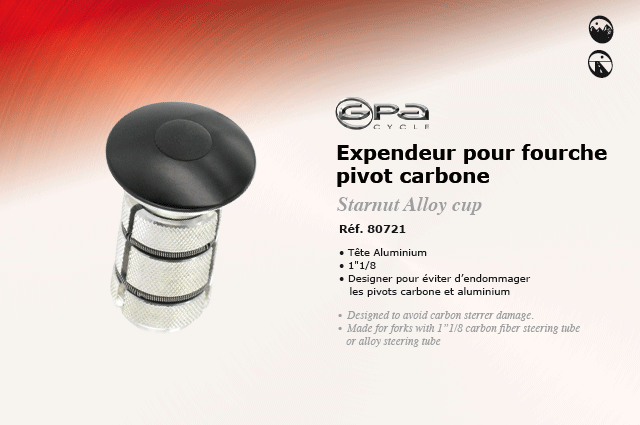 GPA Cycles Expendeur pour fourche pivot carbone