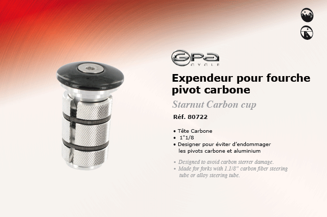 GPA Cycles Expendeur pour fourche pivot carbone