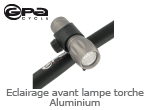 Eclairage avant lampe torche aluminium Gpa Cycle