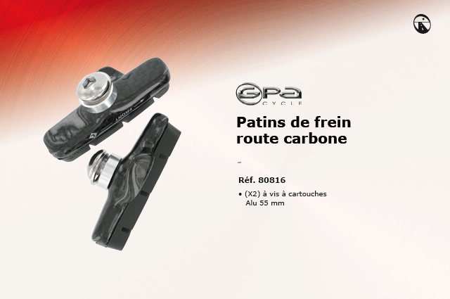 GPA Cycles patins de frein route carbone