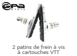 2 patins de frein a vis a cartouches vtt Gpa Cycle