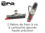 2 patins de frein a vis a cartouche ajoures haute precision Gpa Cycle