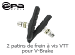2 patins de frein a vis vtt pour v brake Gpa Cycle