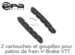 2 cartouche de goupilles pour patins de frein v brake vtt Gpa Cycle