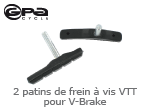 2 patins de freni a vis vtt pour vbrake Gpa Cycle