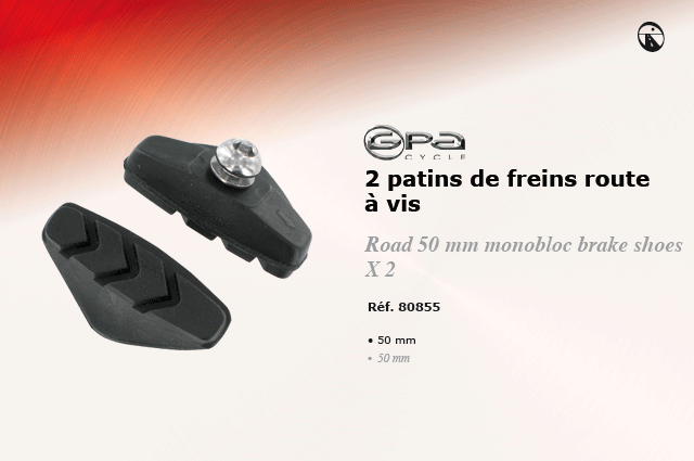 GPA Cycle 2 aptins de freins route à vis