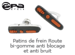 patin de frein route bi-gomme anti blocage et anti bruit Gpa Cycle