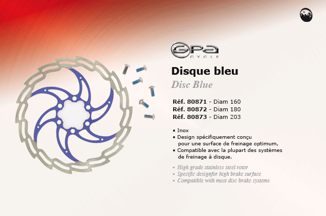 GPA Cycle disque bleu