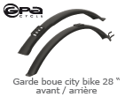 Garde boue city bike 28'' avant / arriere Gpa Cycle