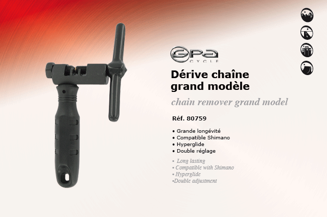GPA Cycles Dérive chaine grand modele