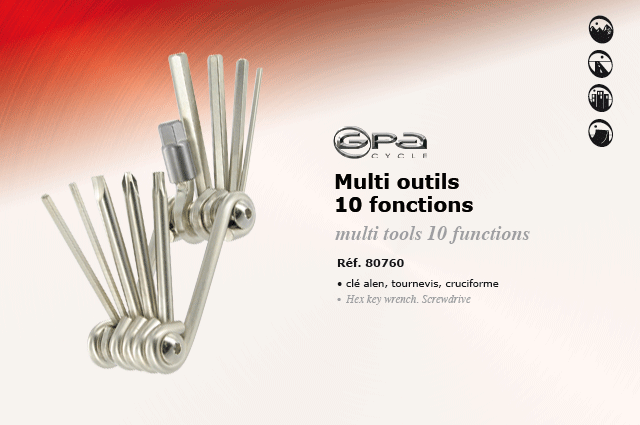 GPA Cycles Multi Outils 10 fonctions