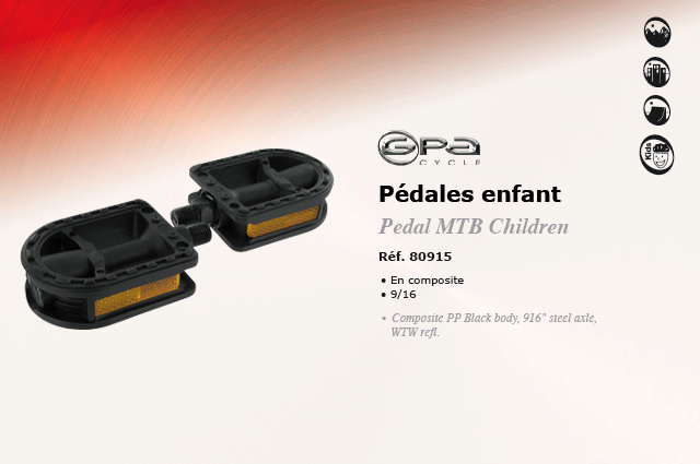 GPA Cycles Pedales enfant