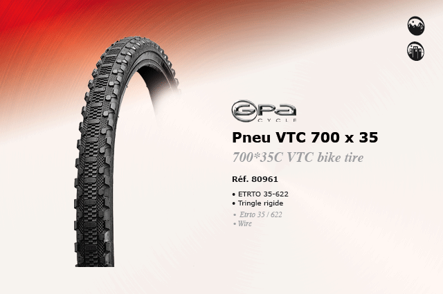 GPA Cycles pneu VTC 700 x 35
