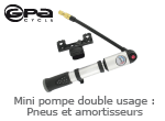 mini pompe double usage pneus et amortisseurs Cycle