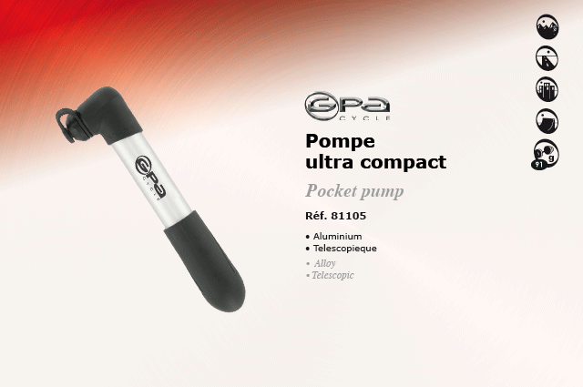 GPA Cycles Pompe ultra compact