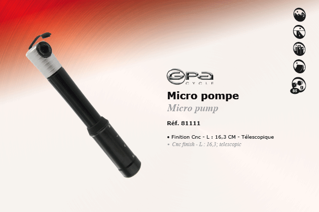 GPA Cycles Micro pompe