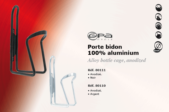GPA Cycles Porte Bidon 100% Aluminium