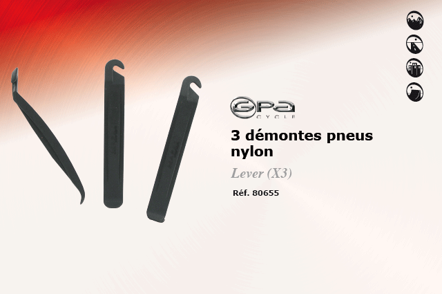 GPA Cycles 3 démontes pneus nylon