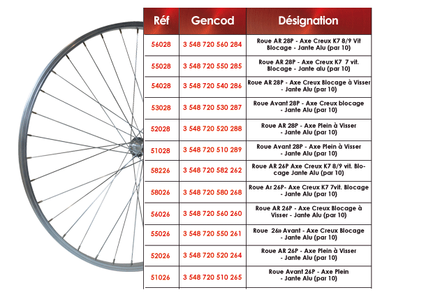 Roues Vélo Gpa Cycle