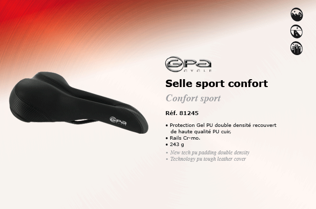 GPA Cycles Selle Sportconfort