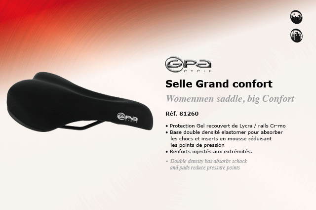 GPA Cycles Selle grand confort