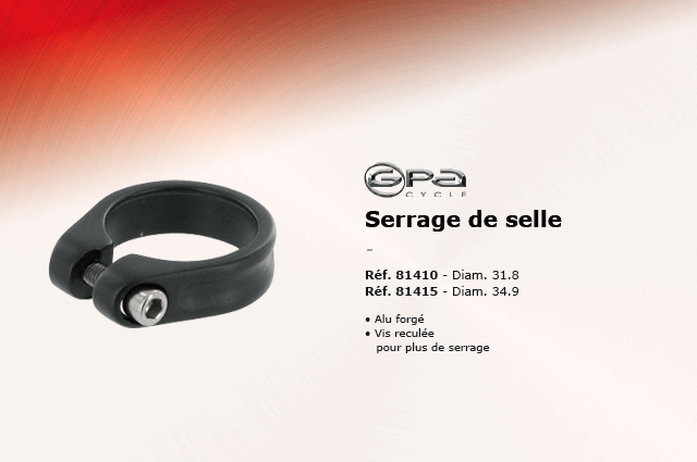GPA Cycles Serrage de selle