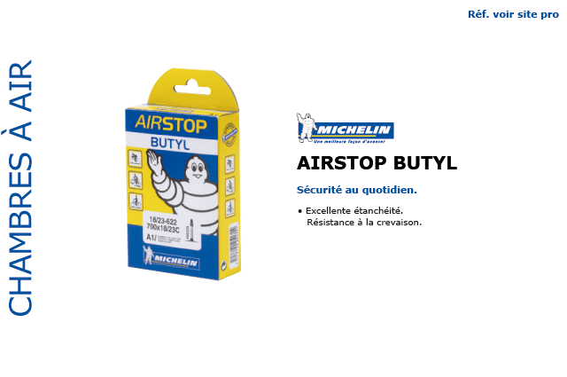 Chambre a air Michelin VTT Airstop Butyl