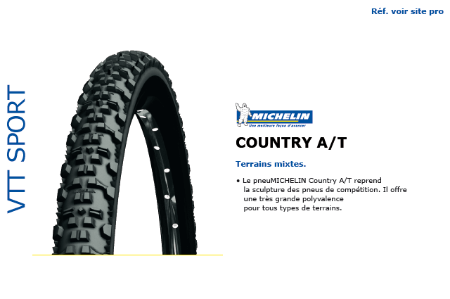 Pneu Michelin VTT Sport Country A/T
