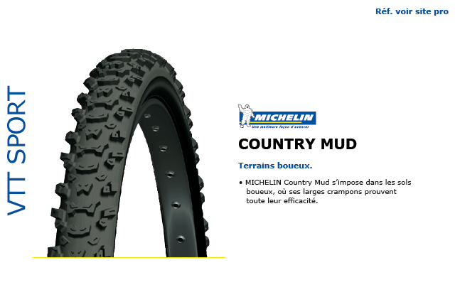 Pneu Michelin VTT Sport Country Mud