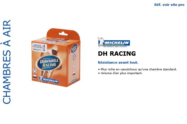 Chambre a air Michelin VTT DH Racing