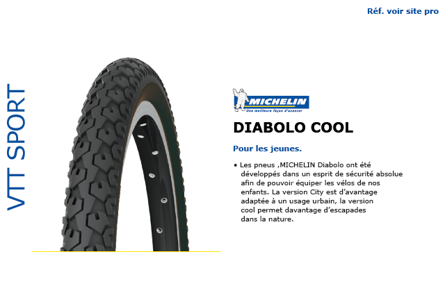 Pneu Michelin VTT Sport Diabolo Cool