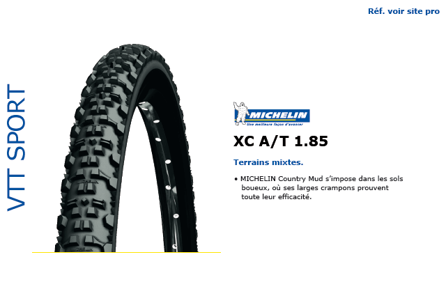 Pneu Michelin VTT Sport Country A/T 1.85