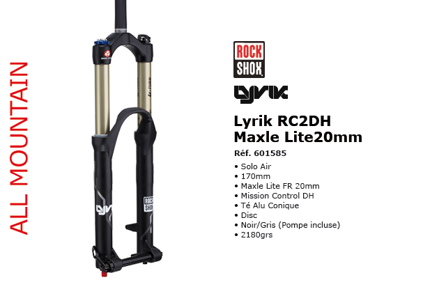 Fourche Rock Shox Lyrik RC2DH Maxle Lite 20mm