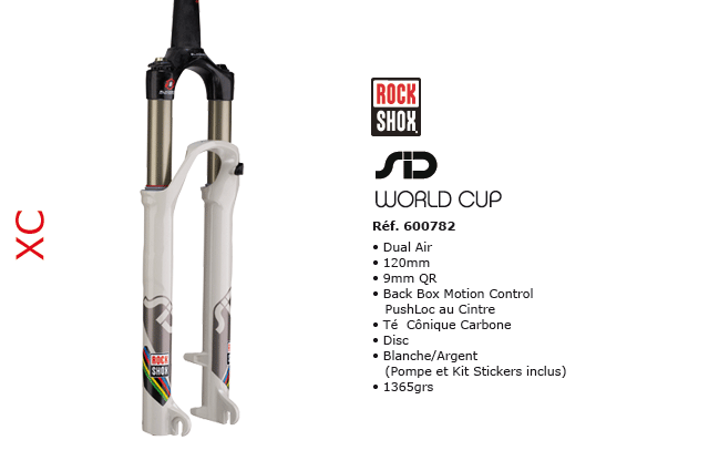 Fourche Rock Shox XC Sid world Cup