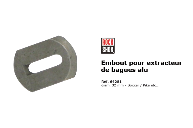 Rock Shox Embout pour extracteur de bagues alu