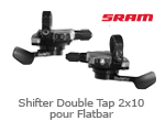 Shifter double tape 2x10 pour flatbar Sram